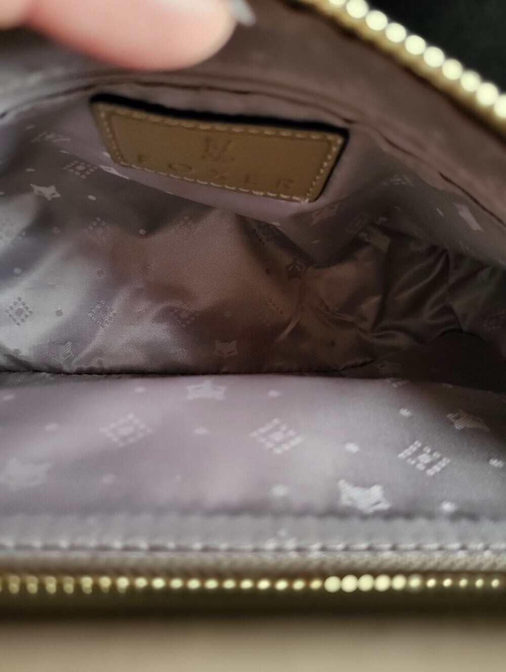 NWOT FOXER Womens Leather Crossbody, Handbag - Picture 5 of 9